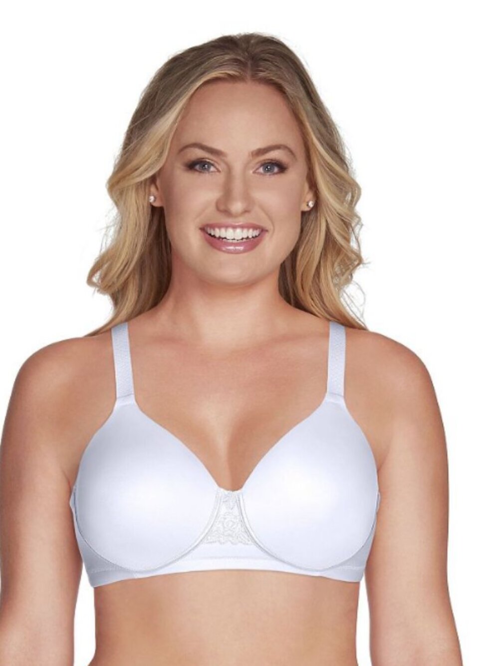 Vanity Fair Women Beauty Back Full Figure Underwire Bra White Size 42C 5055